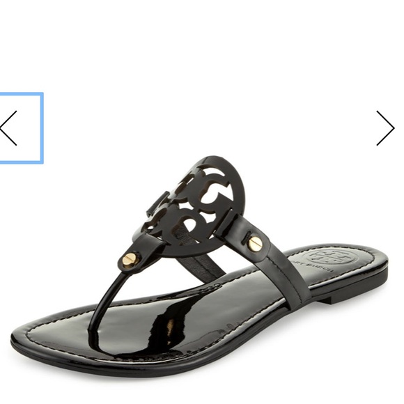 Tory Burch Shoes - Tory Burch black patent leather Miller sandals 7